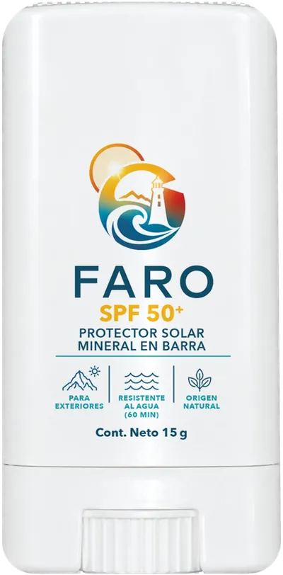 FARO protector solar mineral en barra, 15 g